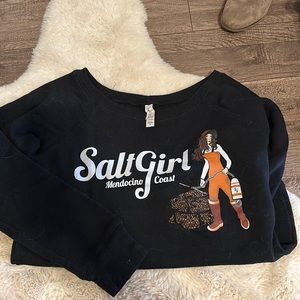 Salt Girl Mendocino Coast crew neck sweatshirt